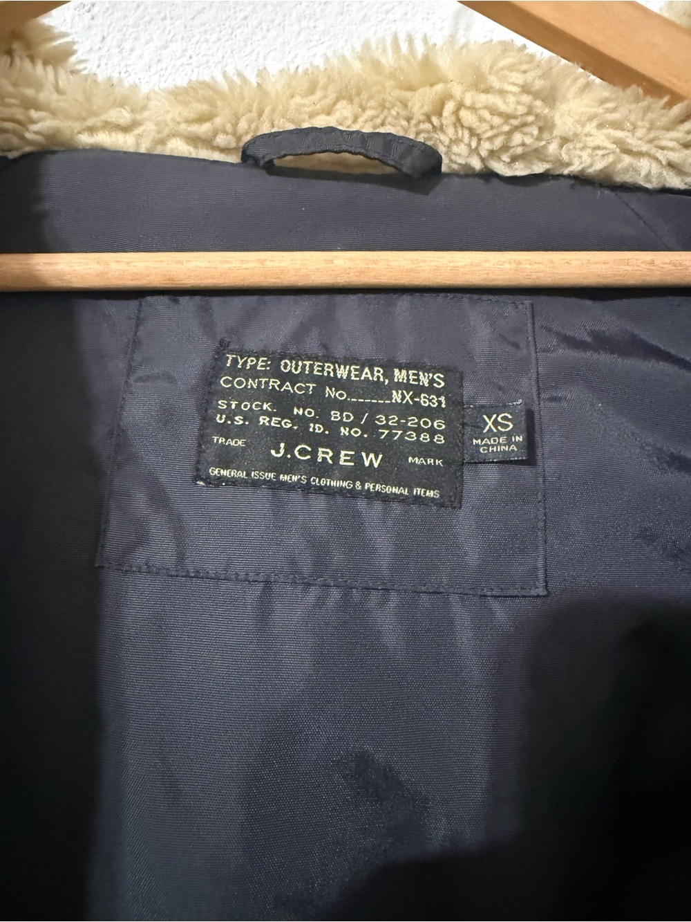 J. Crew jacket Hooded Parka in midnight Navy blue - Picture 10 of 16